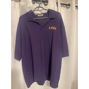 Men's Polo Shirt With Embroidered LSU Emblem In Size XXL